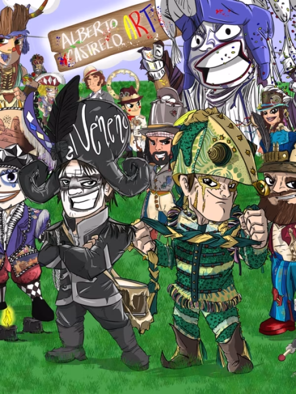Coleccion escenas de carnaval 1 - Alberto Castrelo ART